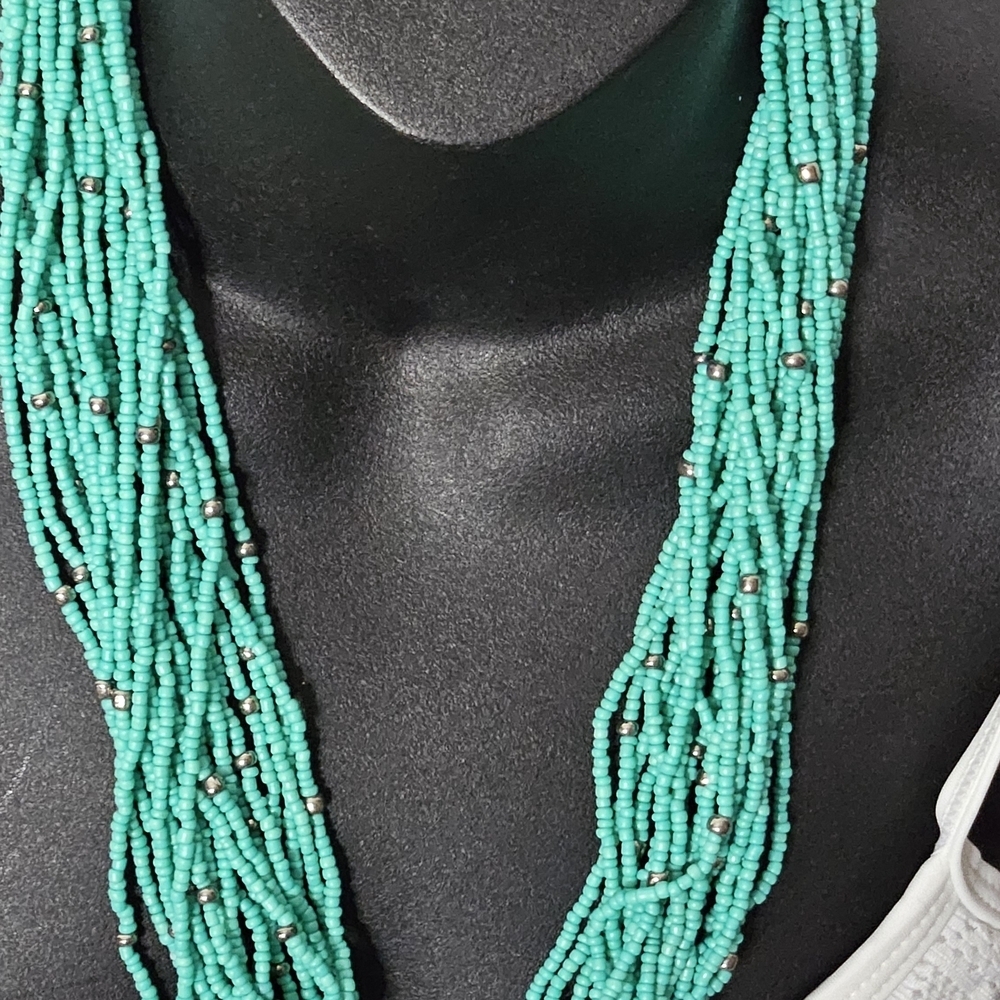 & Other Stories Turquoise Multi-Strand Necklace